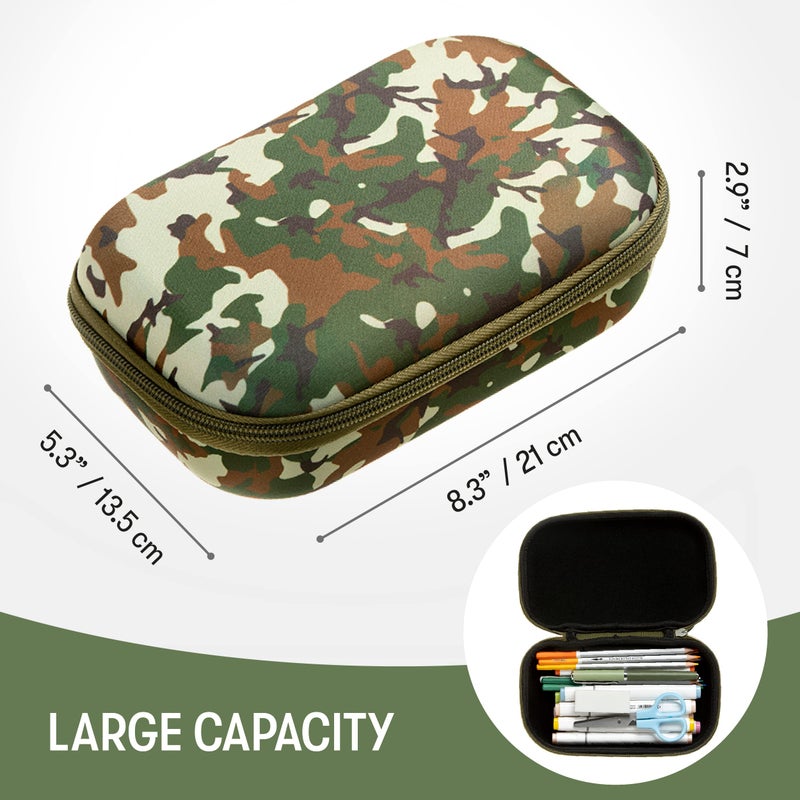 ZIPIT Camo Pencil Box for Boys, Cute Pencil Case for School, Large Capacity Stationery Organizer Box - Image 2